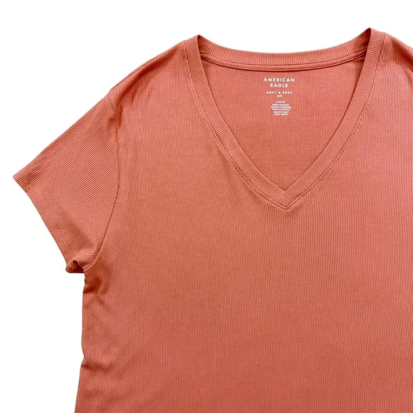 AE Soft & Sexy Cropped V-Neck T-Shirt - Picture 1 of 11